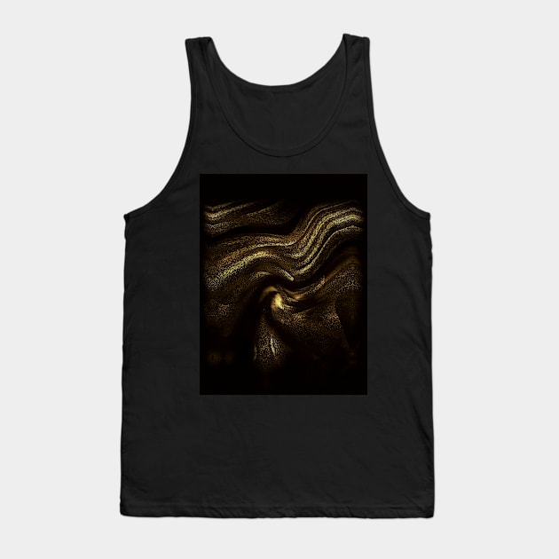 Deep Brown Abstract Art Flowing Composition Tank Top by SpieklyArt